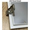bílý vestavný LED panel 600x600mm