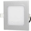 Stmívatelný stříbrný vestavný LED panel 120x120 mm 6W studená bílá