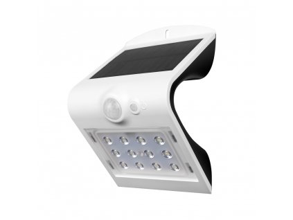 V-TAC LED solární nástěnné svítidlo s pohybovým senzorem 1,5W-220 LM-IP65-bílé-VT-767-2