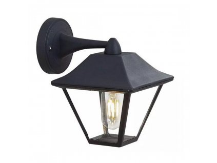 vtac 8686 v tac vt 843 garden wall lamp facing down aluminium matt black body clear glass holder e27 ip44 sku 8686 3f9