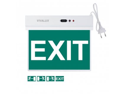 VIVALUX Nouzové LED svítidlo"EXIT"1,8W-3,7V-IP20-IP65