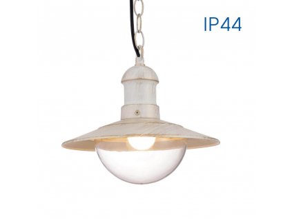 VIVALUX Závěsná zahradní lampa E27-IP44-1X60W-230V-bílá