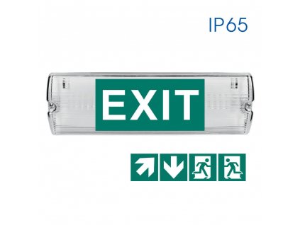 VIVALUX Nouzové LED svítidlo "EXIT" 3,5W-3,6V-IP65-CASTOR