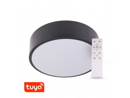 T-led - SMART Tuya LED svítidlo RENDO 48W CCT kulaté černé