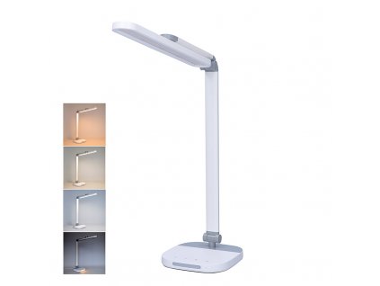 Solight LED stmívatelná lampička s nočním světélkem, 10W, 700lm, změna chromatičnosti (Barva krytu Bílá, Barevná teplota (К) 3000-6000 K)