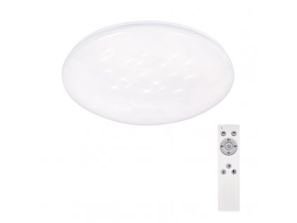 Solight LED stropní světlo Star, kulaté, 24W, 2400lm, dálkové ovládání, 37cm