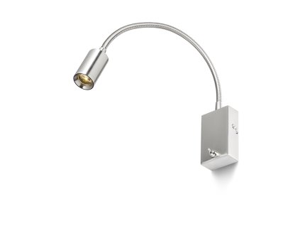 RENDL VERSA nástěnná matný nikl 230V LED 3W 40° 3000K (Barva / Materiál matný nikl)