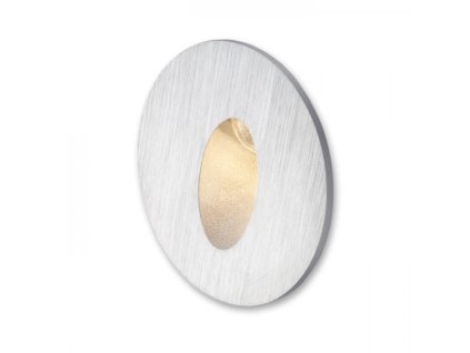 RENDL ELICA R zápustná česaný hliník 230V LED 3W IP54 3000K (Barva / Materiál česaný hliník)