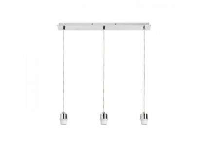 MORE 60 stropní závěsná základna chrom 230V LED E27 3x15W
