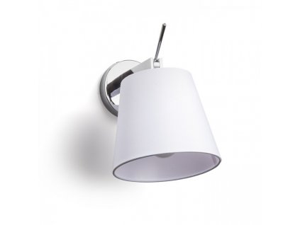 RENDL JERSEY nástěnná bílá chrom 230V LED E27 15W (Barva / Materiál chrom, Barva Bílá)