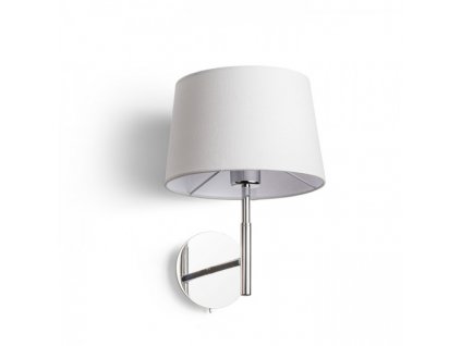 RENDL BROADWAY nástěnná bílá chrom 230V LED E27 15W (Barva / Materiál chrom)