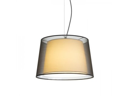 RENDL R12483 ESPLANADE závěsné svítidlo, dekorativní transparentní černá/bílá chrom (Barva / Materiál chrom)