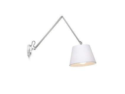 RENDL ASHLEY nástěnná bílá chrom 230V LED E27 15W (Barva / Materiál chrom, Barva Bílá)