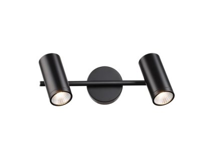 RENDL BOGARD II nástěnná matná černá 230V LED 2x5W 40° 3000K (Barva Černá)