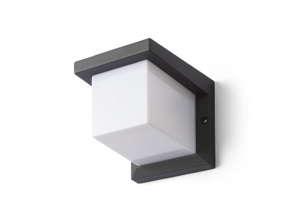 Rendl - Nástěnná LED svítidla  230V LED E27 15W IP44 HIDE SQ - antracitová