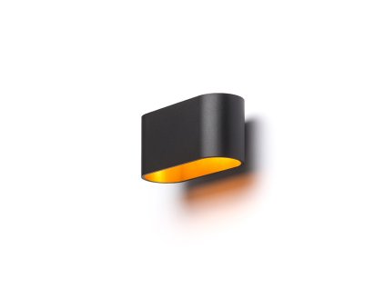 RENDL MARIO matná černá/zlatá 230V LED G9 5W (Barva Černá)