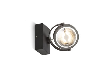 RENDL KELLY LED I DIMM nástěnná černá 230V LED 12W 24° 3000K (Barva Černá)