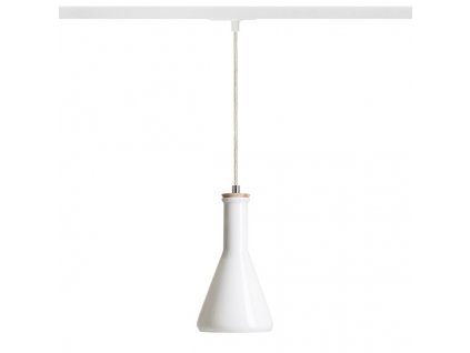 RENDL PULIRE CON pro jednookr. lištu opálové sklo/dřevo 230V LED E14 6W (Barva / Materiál opálové sklo, dřevo)