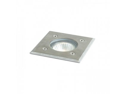 RENDL ORBU SQ 10 zápustná nerezová ocel 230V LED GU10 15W IP67 (Barva / Materiál nerezová ocel)