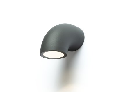 RENDL PIPER nástěnná antracitová 230V LED 6W IP54 3000K (Barva Šedá)