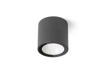 RENDL SENZA R stropní antracitová čiré sklo 230V LED 6W IP65 3000K (Barva / Materiál čiré sklo)