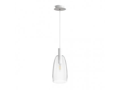 BELLINI L E14 závěsná bílá čiré sklo 230V LED E14 15W