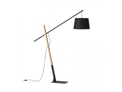 RENDL DANTE stojanová černá dřevo 230V LED E27 15W (Barva / Materiál dřevo, Barva Černá)