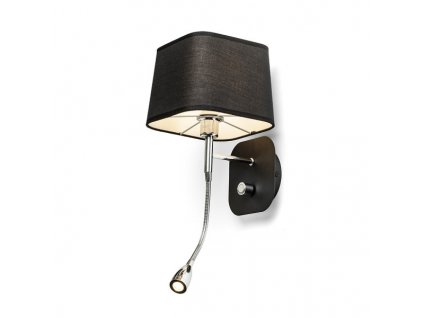 RENDL R13662 PERTH LED nástěnná lampa, kombinovaná černá/černá chrom