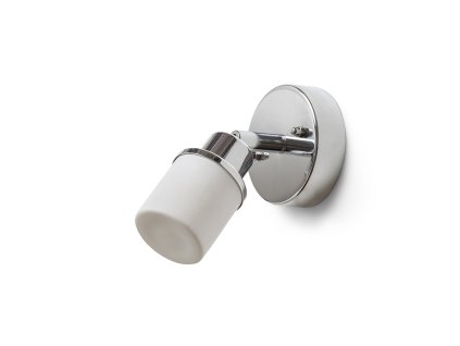 RENDL LINN I nástěnná opálové sklo/chrom 230V LED G9 3W IP44 (Barva / Materiál opálové sklo, chrom)