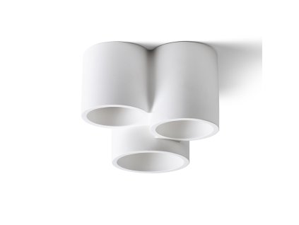 RENDL GINA III stropní sádrová 230V LED GU10 3x5W (Barva / Materiál sádrová)