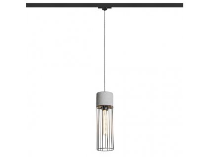 BURTON pro tříokr. lištu beton/černá 230V LED E27 11W