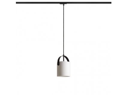 RENDL JULIETTA 16 pro jednookr. lištu opálové sklo/černá 230V LED E27 15W (Barva / Materiál opálové sklo, černá)