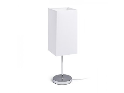 RENDL R14064 NYC/TEMPO stolní lampa, dekorativní Polycotton bílá/nikl