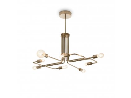 Ideal Lux - 160269 Designové závesné svítidlo TRIUMPH SP8 OTTONE E27 8 x 42W