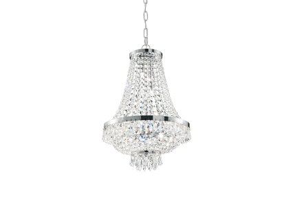 Ideal Lux - 033532 Designový křišťálový lustr CAESAR chrom