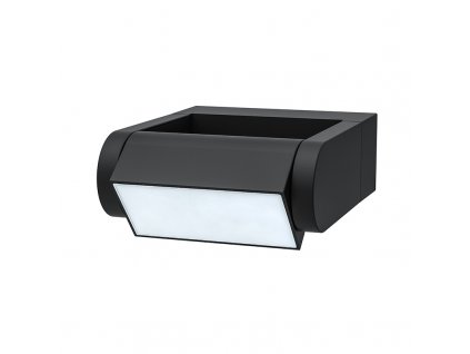 Solight LED venkovní nástěnné osvětlení Crotone, 7W, 450lm, 3000K, náklopné (Barva krytu Černá, Stupeň krytí (IP) IP54, Barevná teplota (К) 3000 K)