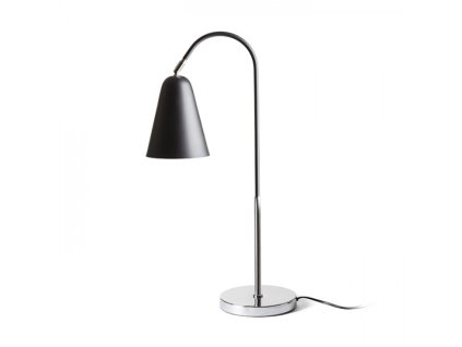 RENDL GARBO stolní černá chrom 230V LED E27 15W (Barva / Materiál chrom, Barva Černá)