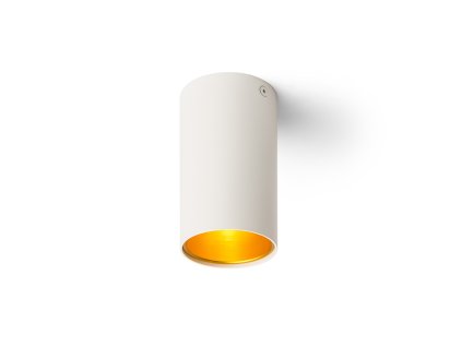 RENDL R12745 TUBA přisazené svítidlo, downlight matná bílá/zlatá
