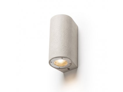 RENDL GRANITA II nástěnná beton/dekor světlý granit 230V LED GU10 2x5W IP65 (Barva / Materiál beton, dekor světlý granit)