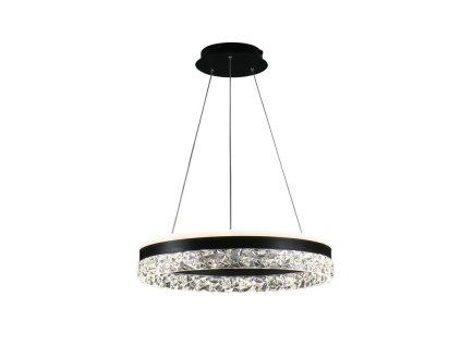 LED luxusní závěsné křišťálové svítidlo s dálkovým ovladačem 80W - TA2301/B