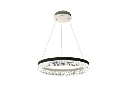 LED luxusní závěsné křišťálové svítidlo s dálkovým ovladačem 80W - TA2301/W