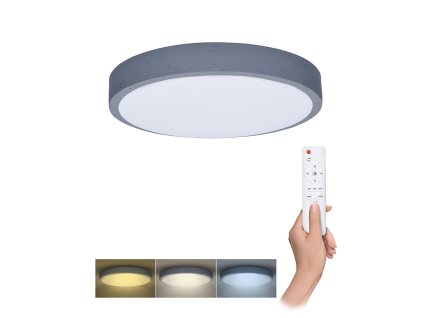 Solight LED osvětlení s dálkovým ovladačem Grey , 48W, 3360lm, 38cm, změna chromatičnosti, stmívatelné (Barva krytu Bílá, Barevná teplota (К) 3000-6000 K, Stupeň krytí (IP) IP20)