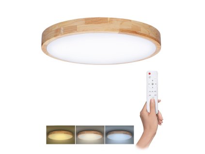 Solight LED osvětlení s dálkovým ovladačem Solid Oak, 48W, 3360lm, 39cm, změna chromatičnosti, stmívatelné