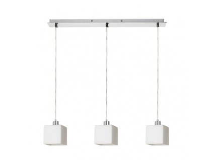 RENDL DADOS III 60 závěsná opálové sklo/chrom 230V LED E27 3x11W (Barva / Materiál opálové sklo, chrom)