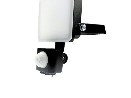 Venkovní černý LED reflektor s PIR senzorem 20W / 4000K - LF7022S