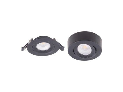 LED bodové svítidlo ISDA 7W černé (Varianta Teplá bílá)
