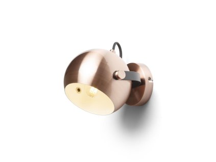 RENDL AGNETA přisazená česaná měď/černá 230V LED E27 11W (Barva / Materiál česaná měď, černá)