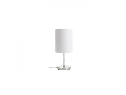 RENDL R14058 NYC/RON stolní lampa, dekorativní Monaco holubí šeď/stříbrné PVC/nikl