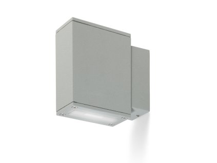 RENDL DIXIE 4x12 nástěnná stříbrnošedá 230V/700mA LED 2x3W 48° IP54 3000K (Barva Stříbrnošedá)