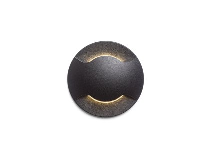 RENDL KICK II zápustná černá 230V LED 3W IP54 3000K (Barva/Materiál černá)